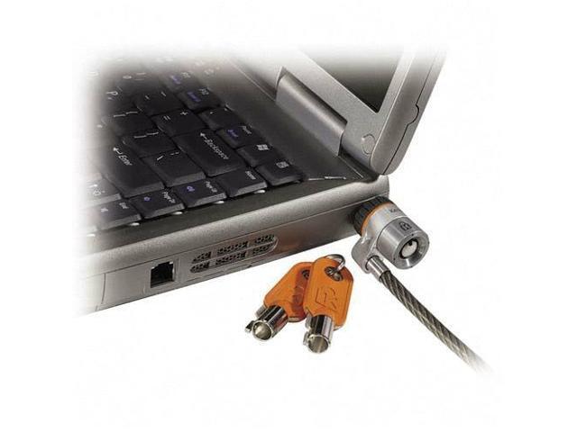Kensington 64068 Laptop Computer Microsaver Security Cable w/Lock, White Cable, Two Keys