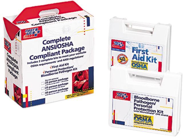 First Aid Only 228-CP First Aid Kit for 50 People, 229 Pieces, ANSI/OSHA Compliant, Plastic Case