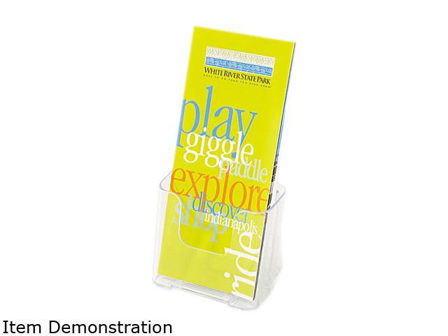 DocuHolder for Countertop or Wall Mount Use, 4-3/8w x 3-1/4d x 7-3/4h, Clear