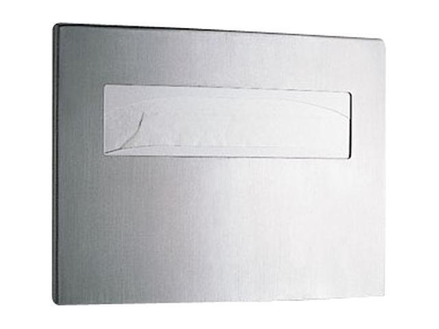 Bobrick 4221 Toilet Seat Cover Dispenser, 15 3/4 x 2 1/4 x 11 1/4, Satin Stainless Steel
