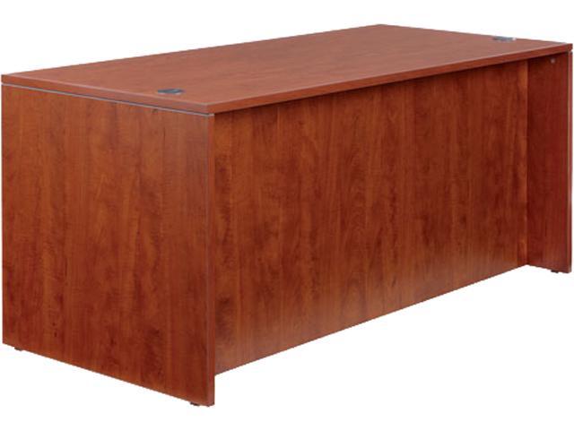 65' x 29 1/2' Valencia Series Straight Front Desk Shell - Medium Cherry