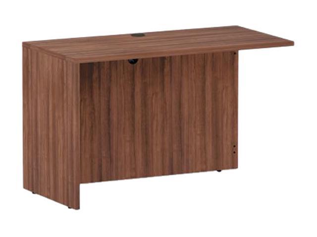 Alera VA354824WA Valencia Series Reversible Return / Bridge Shell, 47.25' x 23.63', Modern Walnut
