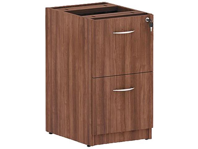 Alera VA542822WA Valencia Series File / File Full Pedestal File, Modern Walnut