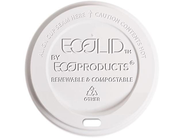 Eco-Products EP-ECOLID-8 8.000 oz. EcoLid Renewable Hot Cup Lids, 800 / Case