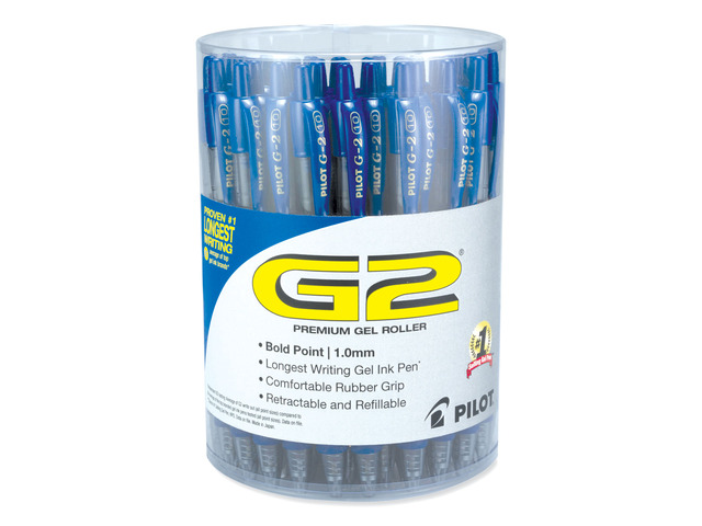 Pilot Corporation PIL84099 G2 Premium Gel Pen Convenience Pack, Retractable, Bold 1 mm, Blue Ink, Smoke Barrel, 36/Pack