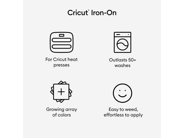Cricut Everyday Iron-On Black 1 Roll 12'x24' 2008448