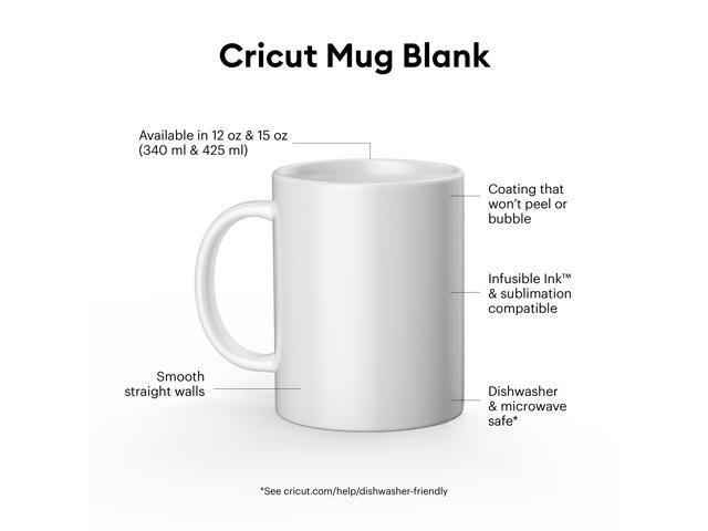 Cricut Mug Blank White 2 Ceramic mugs (12 oz/340 ml) 2007821