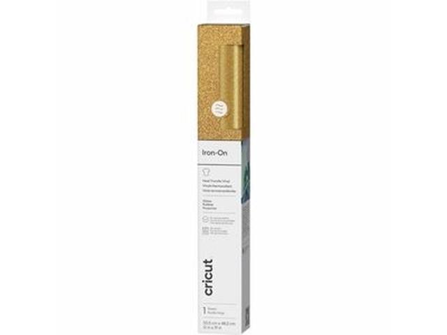 Cricut Glitter Iron-On (0.5m / 1.6 ft), Gold