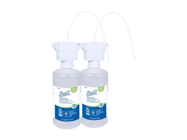 Scott Essential Green Certified Foam Hand Soap, Ecologo, NSF E-1 Rated (11285), Unscented, Clear, 1.5 L Under-Counter Bottles, 2 Units / Case