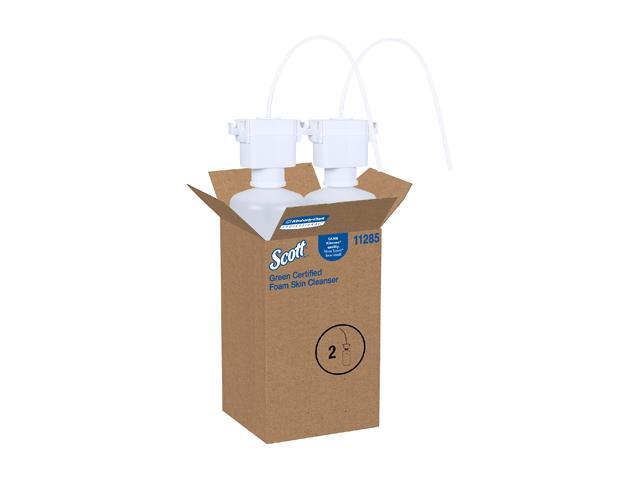 Scott Essential Green Certified Foam Hand Soap, Ecologo, NSF E-1 Rated (11285), Unscented, Clear, 1.5 L Under-Counter Bottles, 2 Units / Case