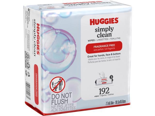 Huggies Unscented Simply Clean Wipes 3Pack 54483