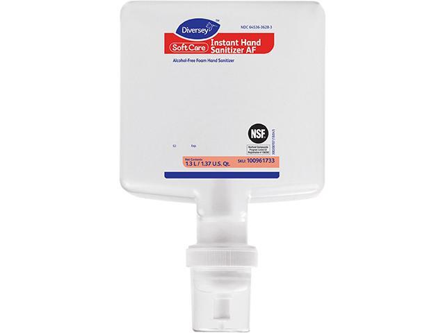 Diversey 100961733CT Soft Care Hand Sanitizer Refill - Fresh Scent - 44 fl oz (1300 mL) - Cartridge Dispenser - Kill Germs - Multipurpose - Clear -.