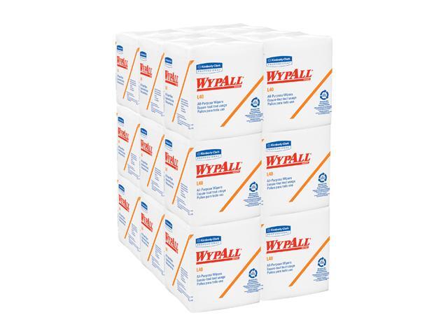 WypAll L40 Disposable Cleaning and Drying Towels (05701), Limited Use Towels, White,18 Packs per Case, 56 Sheets per Pack, 1,008 Sheets Total