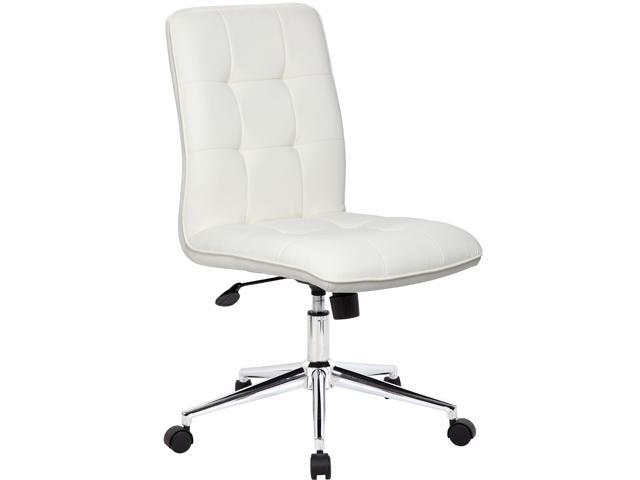 Photos - Computer Chair BOSS Office Supplies B330-WT Modern Office Chair - White 