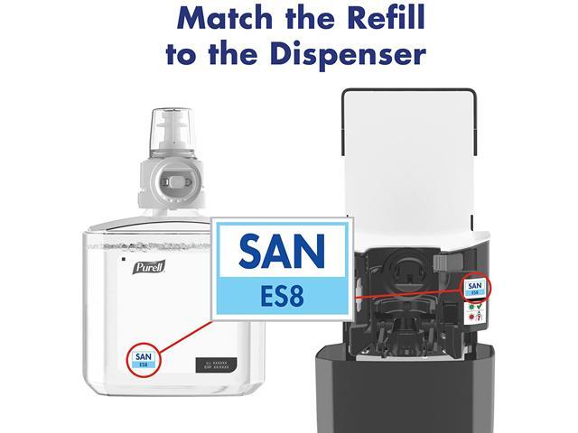 GOJO 7318-DS-SLV PURELL MESSENGER ES8 Silver Panel Floor Stand With Dispenser