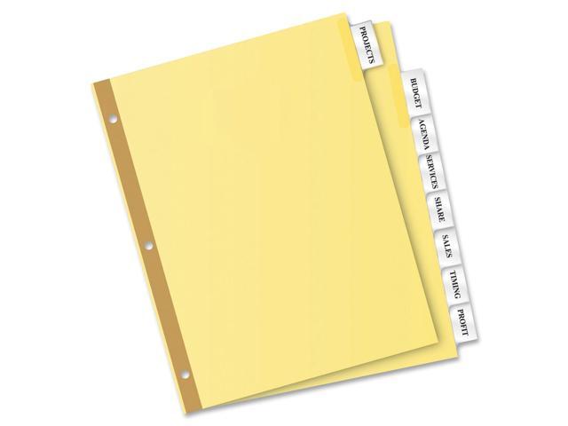 Avery - WorkSaver Insertable Tab Index Dividers, 8-Tab, 8-1/2 x 11, 24 Sets/Box - Clear - image 2