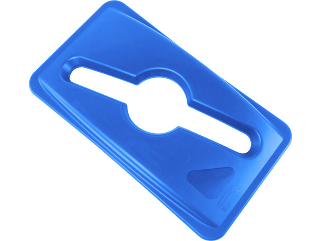 Rubbermaid Commercial 1788372CT Slim Jim Mixed Recycling Lid - 4 / Carton - Blue