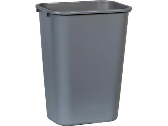Rubbermaid Commercial 295700GYCT Deskside Wastebasket - 10.25 gal Capacity - Rectangular - 20' Height x 11' Width x 15.3' Depth