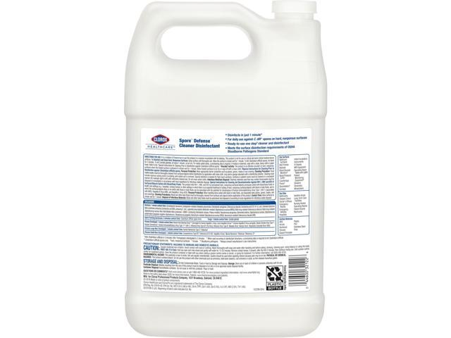 Clorox Spore Defense, Closed System, 1 gal Bottle, 4/Carton CLO32122
