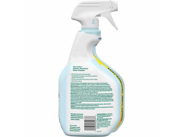 Clorox EcoClean Glass Cleaner Spray - 32 fl oz (1 quart) - 9 / Carton 60277CT