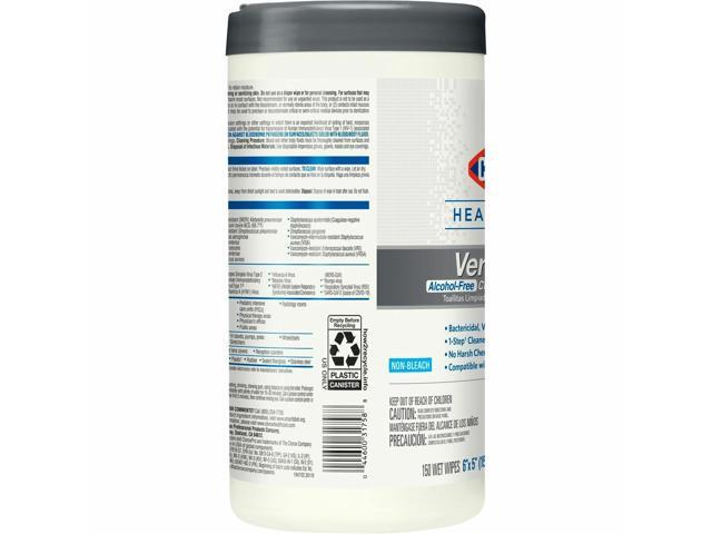 Clorox Healthcare VersaSure Disinfectant Wipes - 150 Wipes / Container - 6 / Carton 31758CT