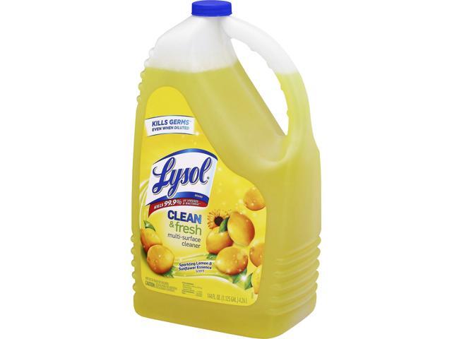Lysol Clean/Fresh Lemon Cleaner - 144 fl oz (4.5 quart) - 1 Each 77617