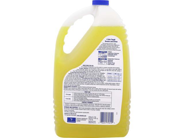 Lysol Clean/Fresh Lemon Cleaner - 144 fl oz (4.5 quart) - 1 Each 77617
