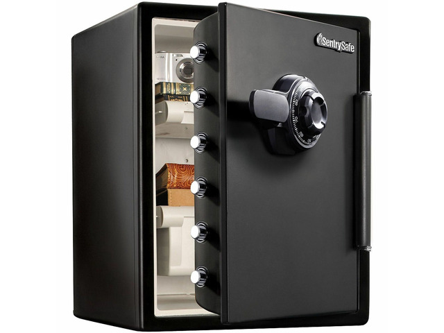 Sentry Safe SFW205CWB Fireproof & Waterproof Safe - 2 ft - Combination Lock - 6 Live-locking Bolt(s) - Fire Proof, Water Resistant, Pry Resistant,...