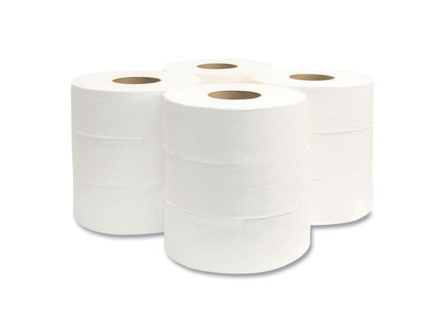 Morcon Jumbo Bath Tissue, Septic Safe, 2-Ply, White, 3.3' x 700 ft, 12 Rolls/Carton MOR29