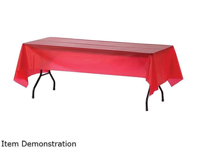 Genuine Joe 10326CT Plastic Rectangular Table Covers
