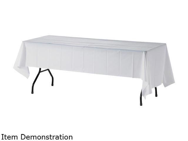 Genuine Joe 10328CT Plastic Rectangular Table Covers