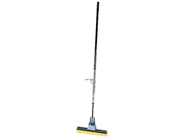 Rubbermaid Commercial 6435BZE Steel Roller Sponge Mop, Bronze Handle w/12' Wide Yellow Sponge