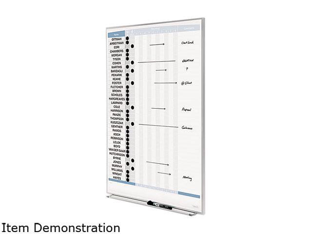 Quartet 33705 Vertical Matrix Employee Tracking Board, 34' x 23', Aluminum Frame