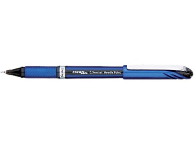 Pentel EnerGel NV Liquid Roller Ball Stick Gel Pen, Black Ink, Needle