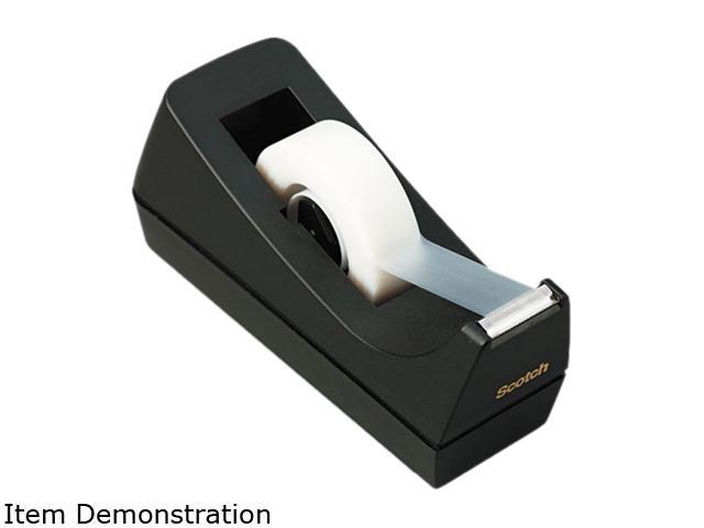 Scotch C38-BK Desktop Tape Dispenser, 1' core, Weighted Non-Skid Base, Black photo