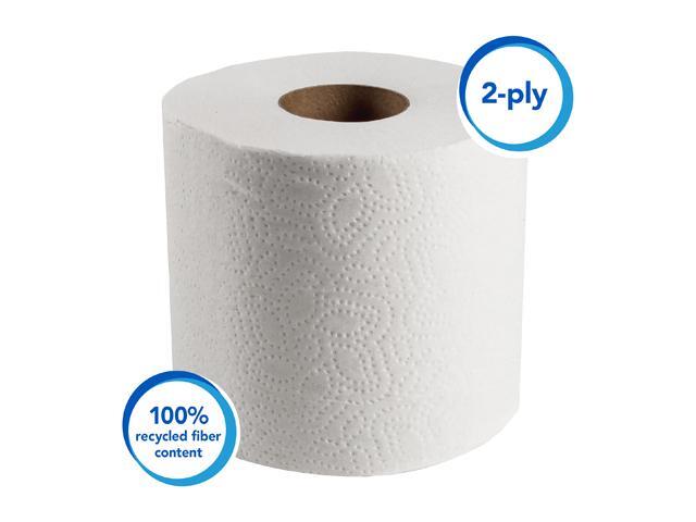 Scott Essential 100% Recycled Fiber Standard Roll Bathroom Tissue