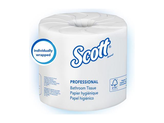 Scott Essential 100% Recycled Fiber Standard Roll Bathroom Tissue