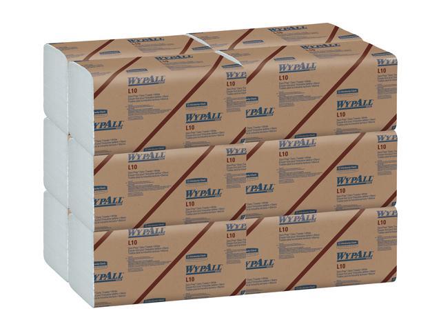 WypAll L10 Disposable Towels (01770), Dairy Towels, 1-PLY, Banded, White, 12 Packs / Case, 200 Wipes / Pack, 2,400 Sheets / Case