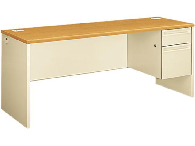 HON 38856RCL 38000 Series Right Pedestal Credenza, 72w x 24d x 29-1/2h, Harvest/Putty