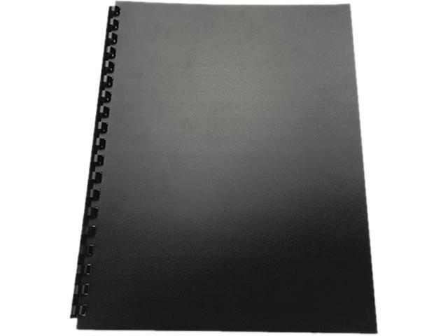 25818 GBC 100% Recycled Poly Binding Cover, 11 x 8-1/2, Black, 25/Pack
