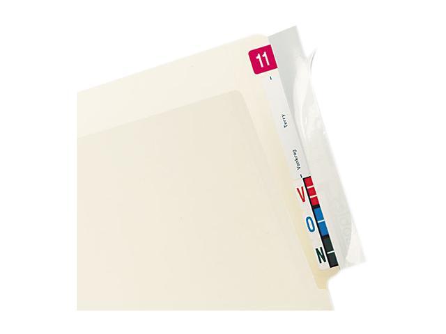 Tabbies 68386 Protector, End Tab Folder, 8x2, Clear, 100/PK