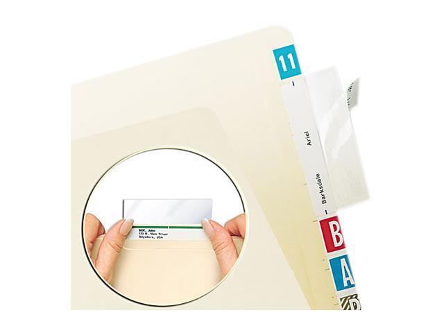 Tabbies 58385 Protector, Top Tab Folder, 3 1/2 x 2, Clear, 100/BX