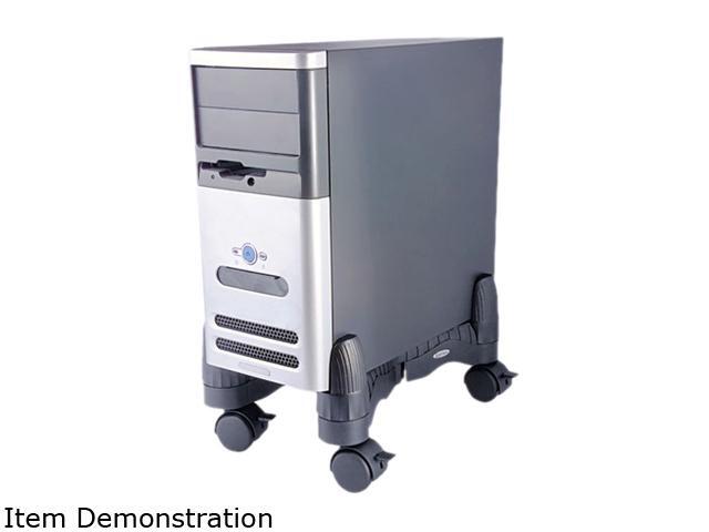 Open Box - Kantek CS200B Mobile CPU Stand, 4-1/2w x 16d x 7h, Black