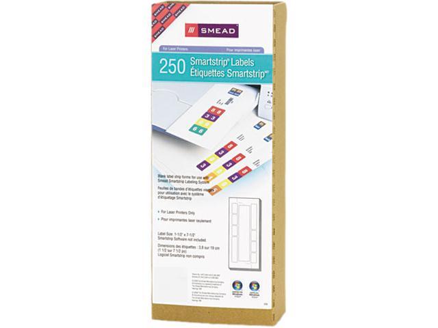 Smead 66004 Smartstrip Refill Label Kit, 250 Label Forms/Pack, Laser, 250/Pack