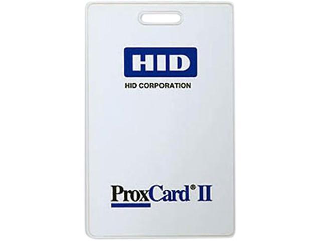 HID Global 1324GAV11 10 MIL 3.31' x 2.06' PVC Proxcard, 11 Size with Slot Punch, White Adhesive Back - 1 Each