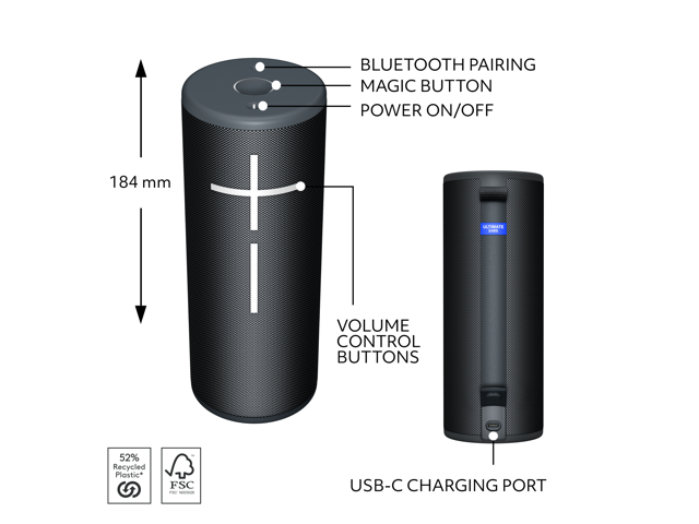 Ultimate Ears - BOOM 4 Portable Wireless Bluetooth Speaker with Waterproof, Dustproof and Floatable design - Active Black - image 6