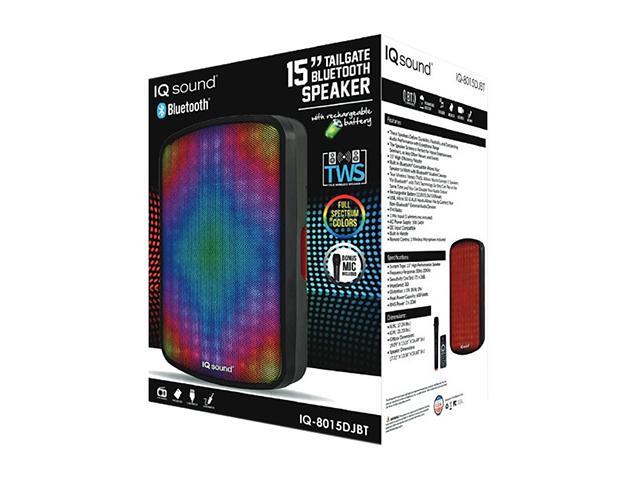 15 Portable Bluetooth Speaker w True Wireless Technology and FM Radio (IQ-8015DJBT) - image 2