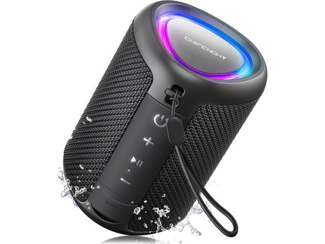 Portable Bluetooth Speaker Beach Essentials: IPX5 Waterproof for Outdoor/Powerful HD Sound/Dynamic Light/All Day Playtime/Wireless BT 5.3/TWS...