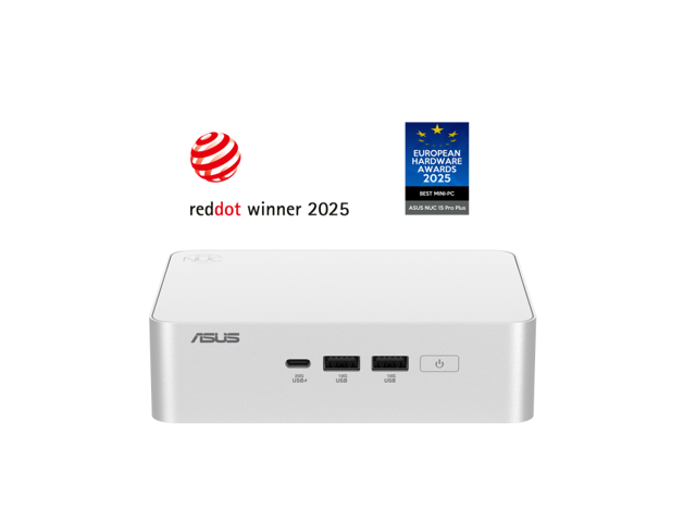 ASUS NUC 15 Pro+ Barebone Gaming Mini PC with Intel Core Ultra 7 255H CPU, 2x DDR5 SO-Dimm Slots, Dual Storage Design, Thunderbolt 4, Wi-Fi 7,...
