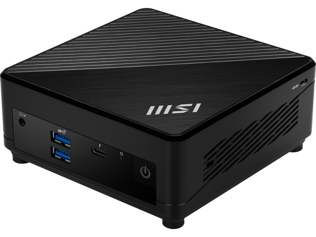 MSI Cubi 5 1MA-495BUS Black Mini Barebone with Intel Core 3 100U, support 2 SO DIMM DDR4 3200 Memory, Thunderbolt 4, Dual LAN, Triple Display support